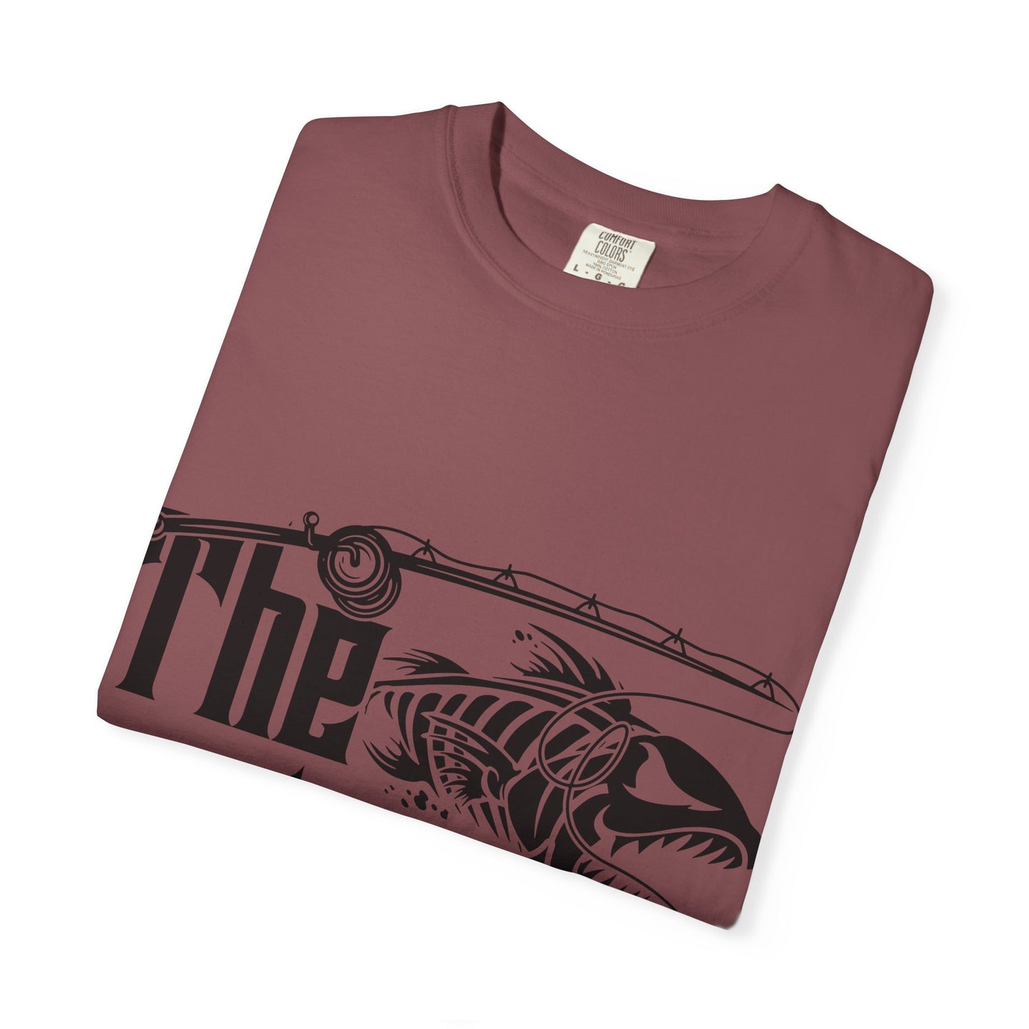 The Rodfather Fishing T-Shirt | Unisex Garment-Dyed Tee | Gift for Anglers, Fishing Trips, Father's Day, Casual Wear, Outdoor Adventures
