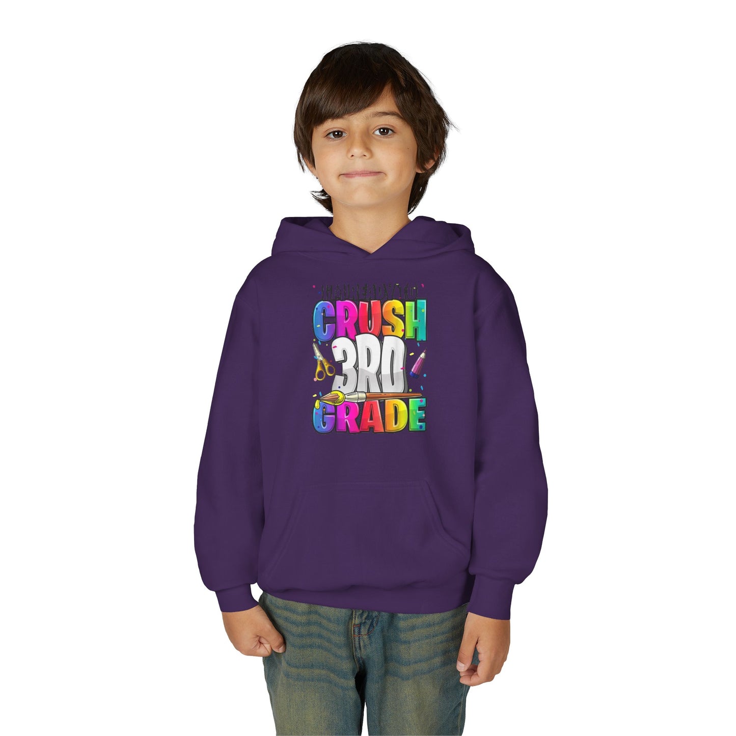 I’m Ready to Crush 3rd Grade Hoodie – Color Pop Edition