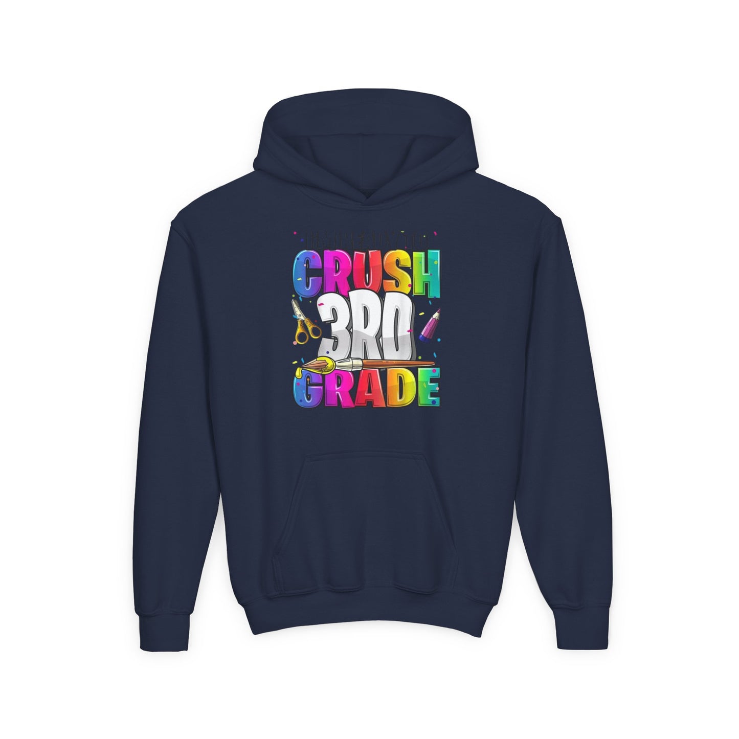 I’m Ready to Crush 3rd Grade Hoodie – Color Pop Edition