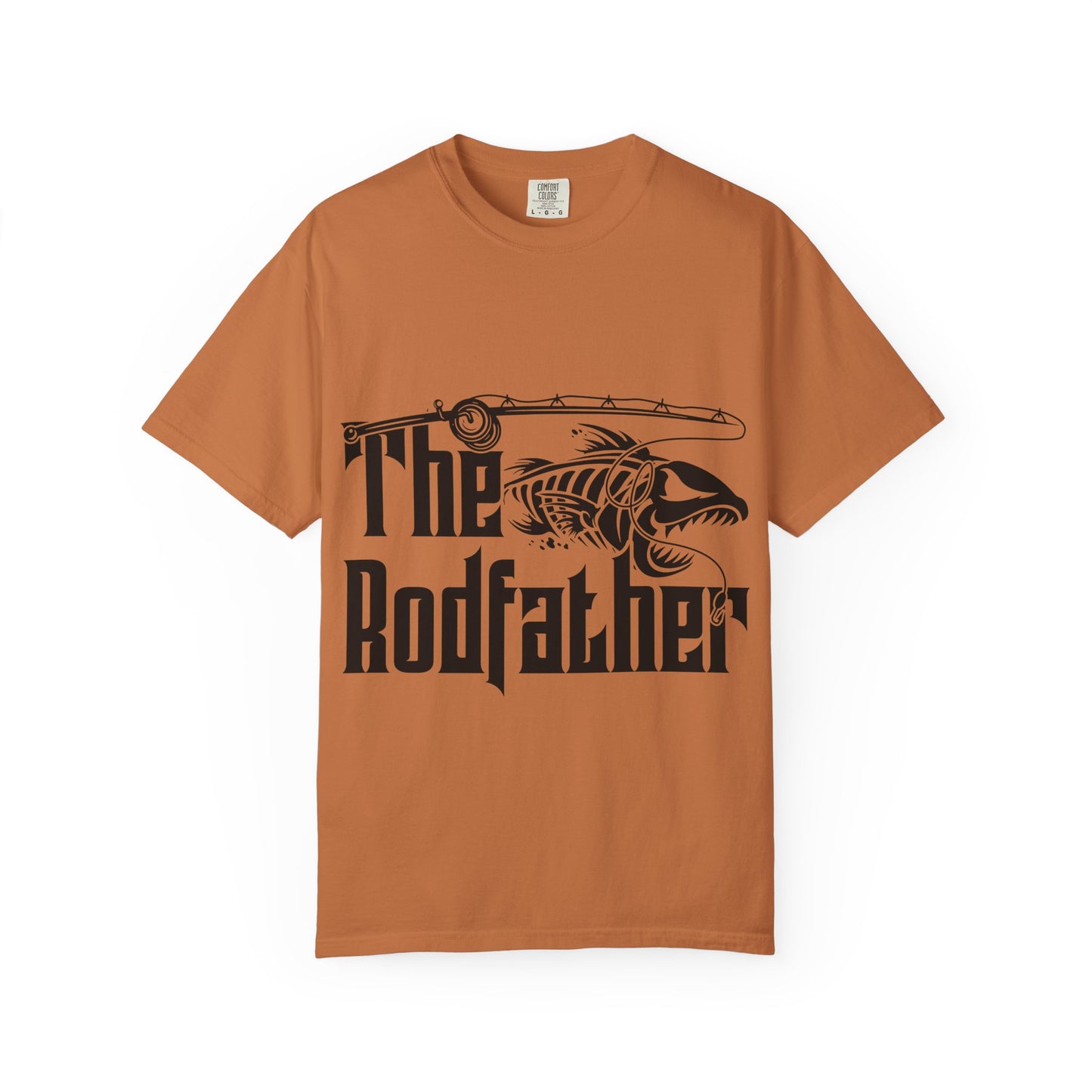The Rodfather Fishing T-Shirt | Unisex Garment-Dyed Tee | Gift for Anglers, Fishing Trips, Father's Day, Casual Wear, Outdoor Adventures