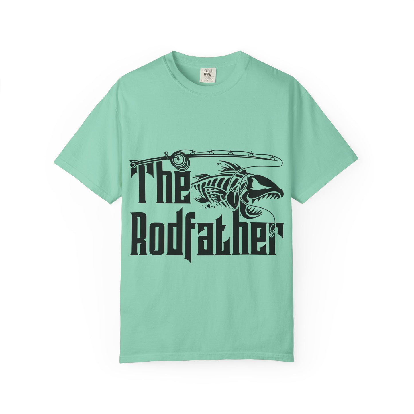 The Rodfather Fishing T-Shirt | Unisex Garment-Dyed Tee | Gift for Anglers, Fishing Trips, Father's Day, Casual Wear, Outdoor Adventures