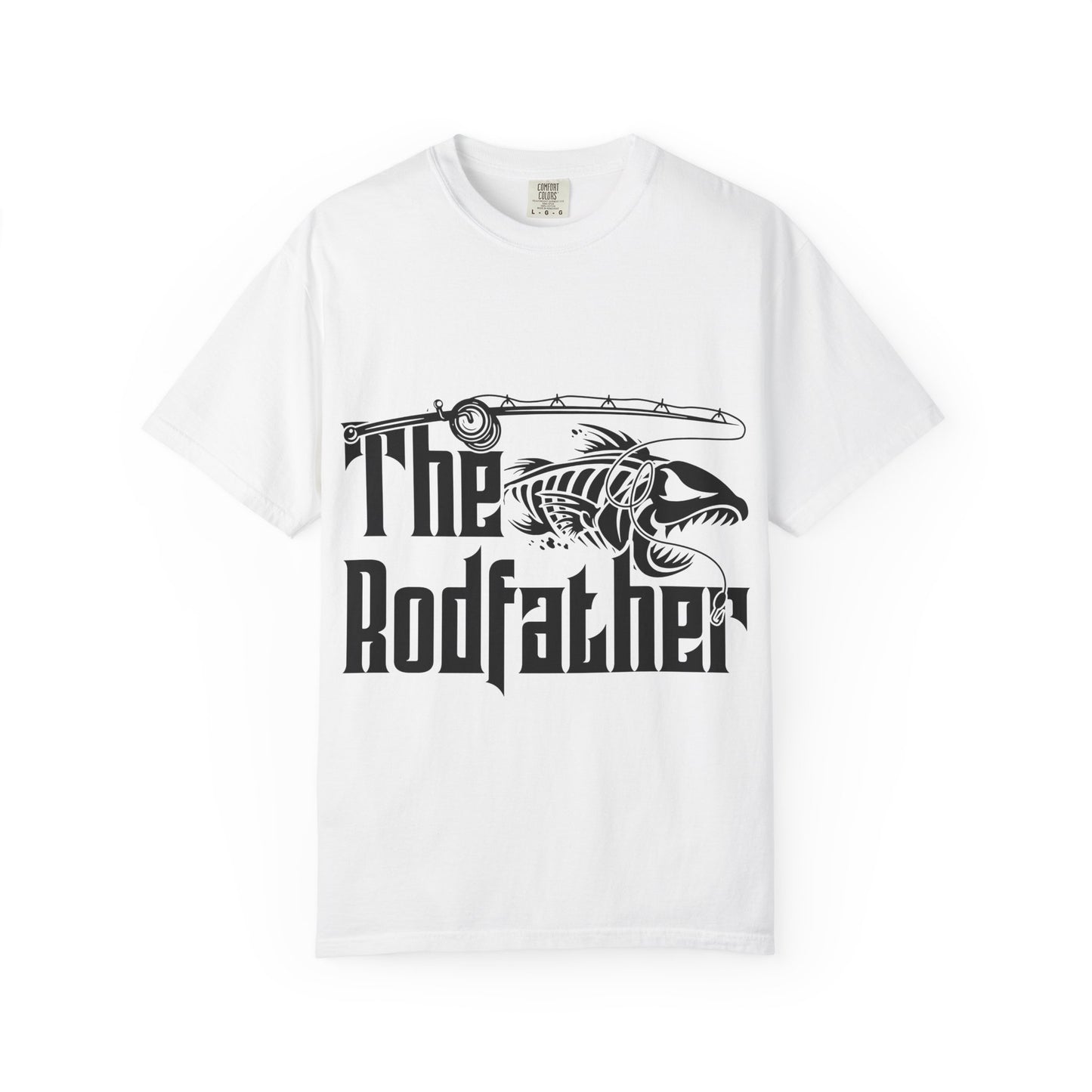 The Rodfather Fishing T-Shirt | Unisex Garment-Dyed Tee | Gift for Anglers, Fishing Trips, Father's Day, Casual Wear, Outdoor Adventures