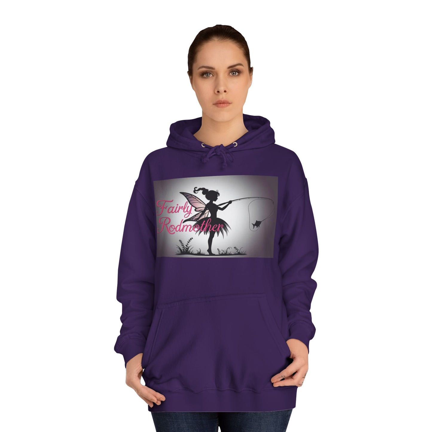 Fairly Rodmother Unisex College Hoodie | Stylish & Cozy Fashion | Perfect for College Students, Fairy Lovers, Casual Wear, Gifts, and Events