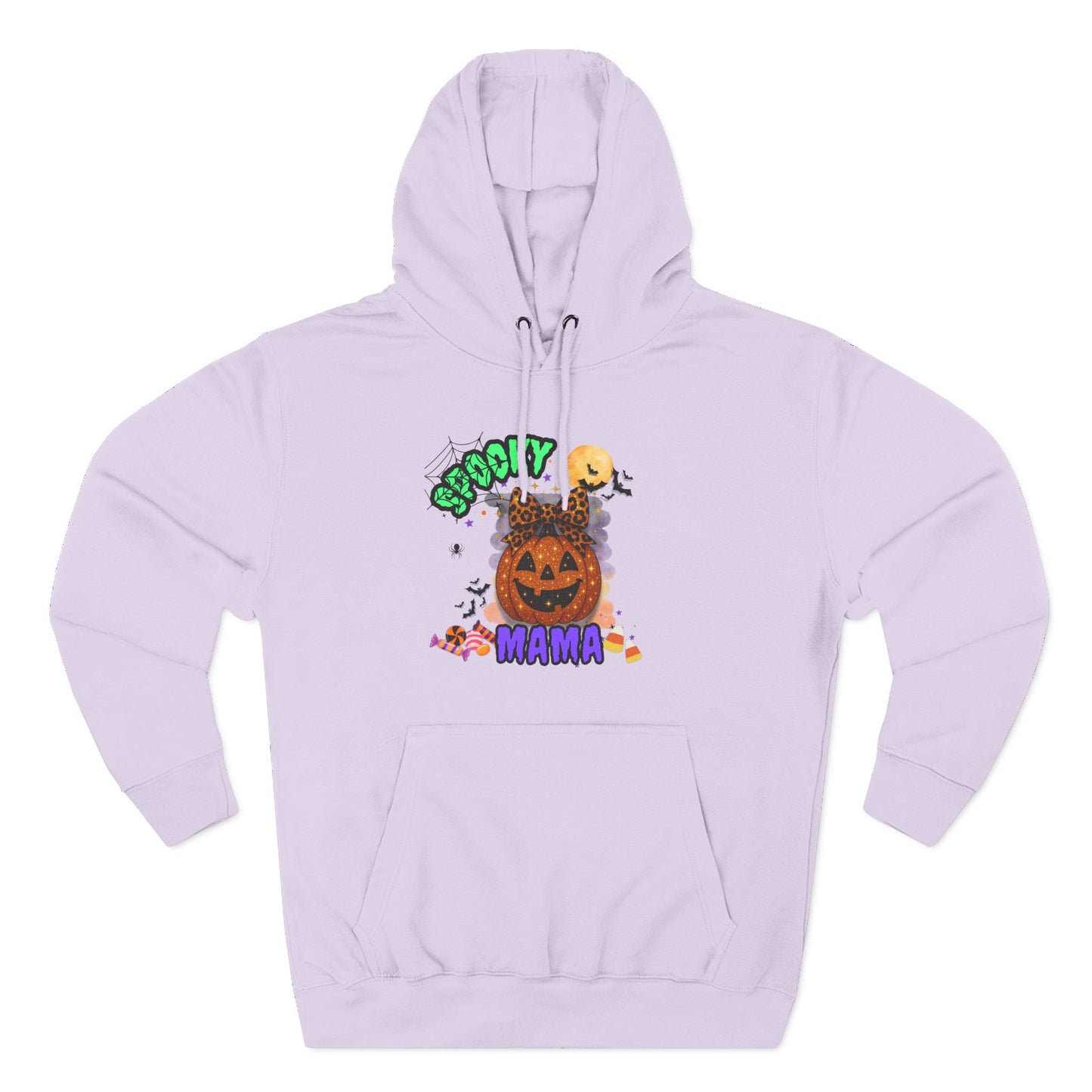 Spooky Mama Halloween Hoodie β Glitter Pumpkin with Leopard Bow, Fun Fall Sweatshirt for Moms