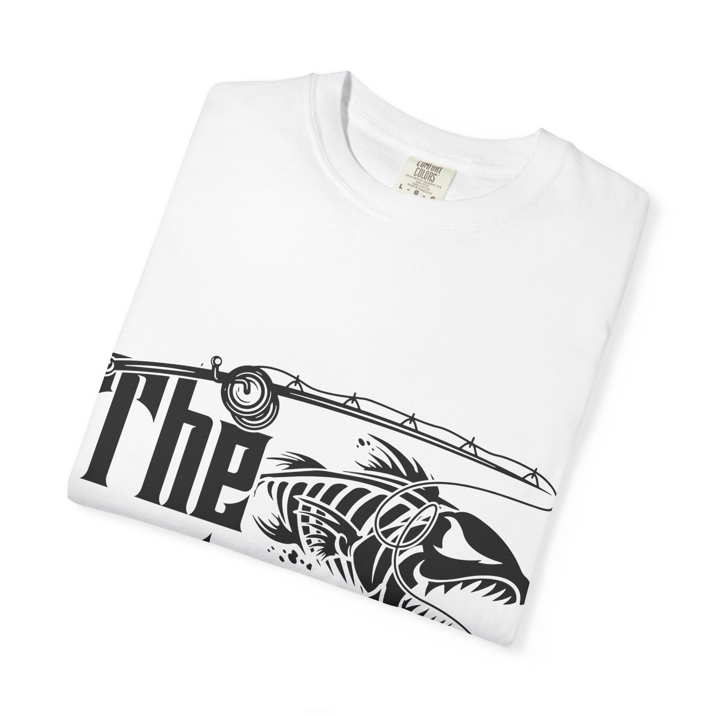 The Rodfather Fishing T-Shirt | Unisex Garment-Dyed Tee | Gift for Anglers, Fishing Trips, Father's Day, Casual Wear, Outdoor Adventures