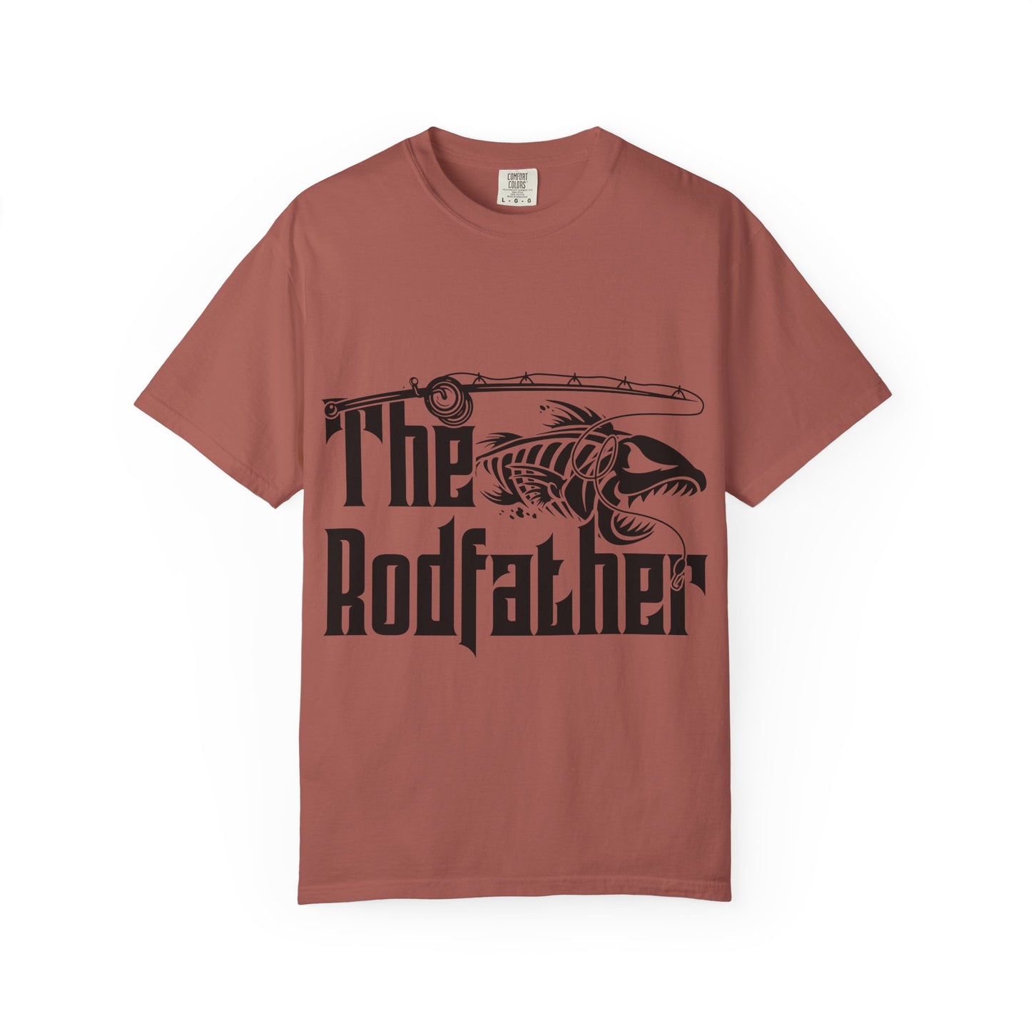 The Rodfather Fishing T-Shirt | Unisex Garment-Dyed Tee | Gift for Anglers, Fishing Trips, Father's Day, Casual Wear, Outdoor Adventures