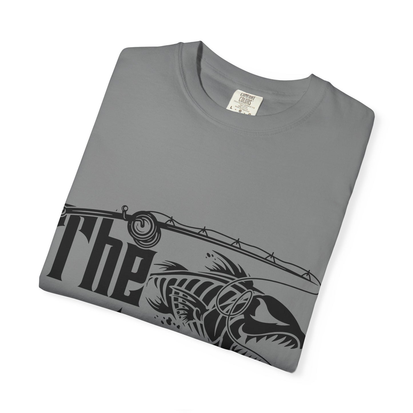 The Rodfather Fishing T-Shirt | Unisex Garment-Dyed Tee | Gift for Anglers, Fishing Trips, Father's Day, Casual Wear, Outdoor Adventures