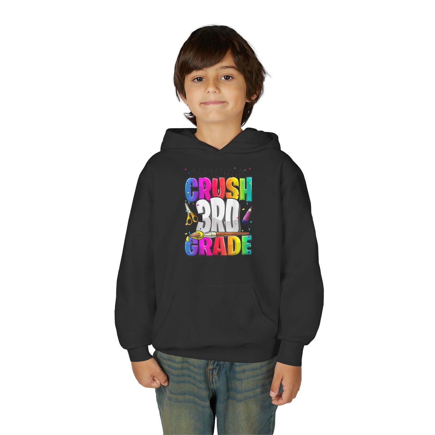 I’m Ready to Crush 3rd Grade Hoodie – Color Pop Edition