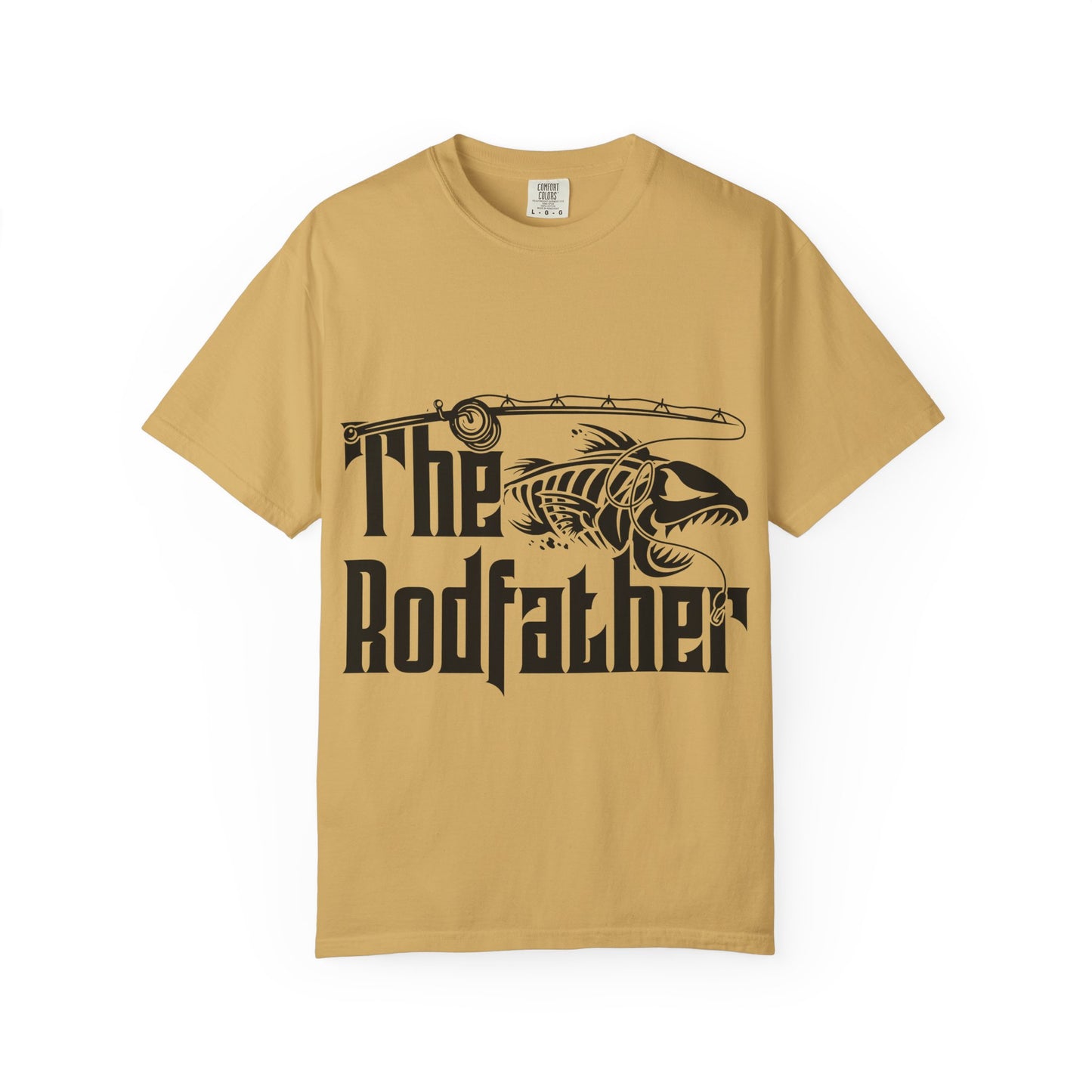 The Rodfather Fishing T-Shirt | Unisex Garment-Dyed Tee | Gift for Anglers, Fishing Trips, Father's Day, Casual Wear, Outdoor Adventures