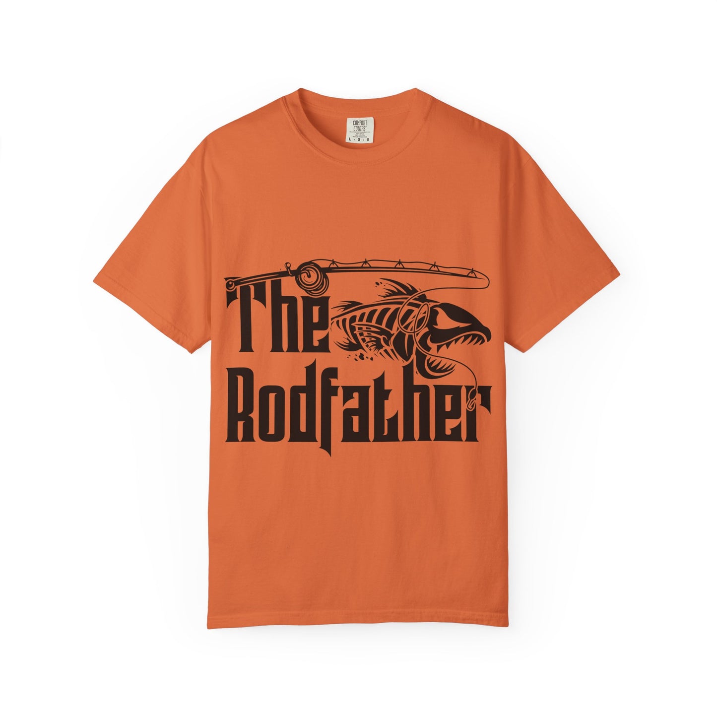 The Rodfather Fishing T-Shirt | Unisex Garment-Dyed Tee | Gift for Anglers, Fishing Trips, Father's Day, Casual Wear, Outdoor Adventures