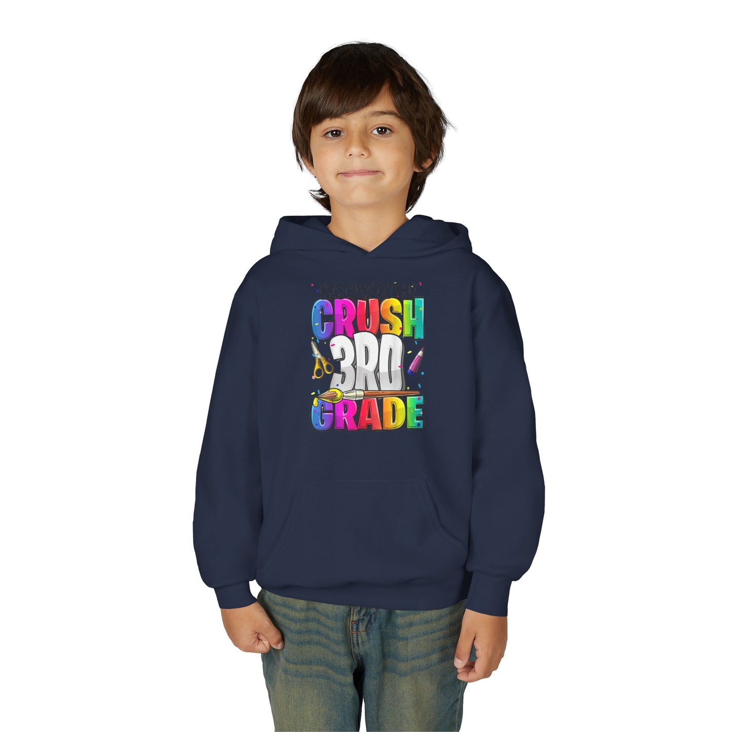 I’m Ready to Crush 3rd Grade Hoodie – Color Pop Edition