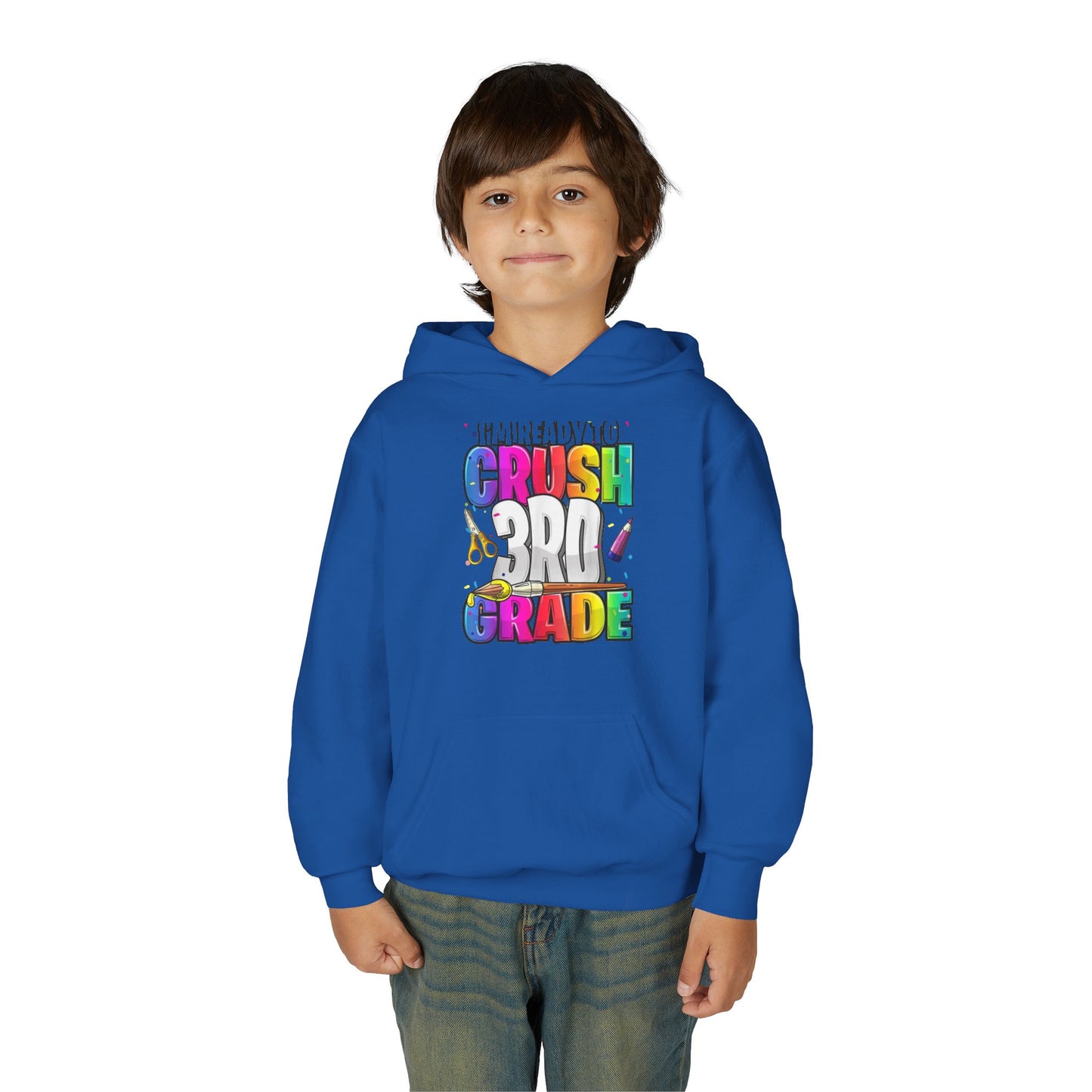 I’m Ready to Crush 3rd Grade Hoodie – Color Pop Edition
