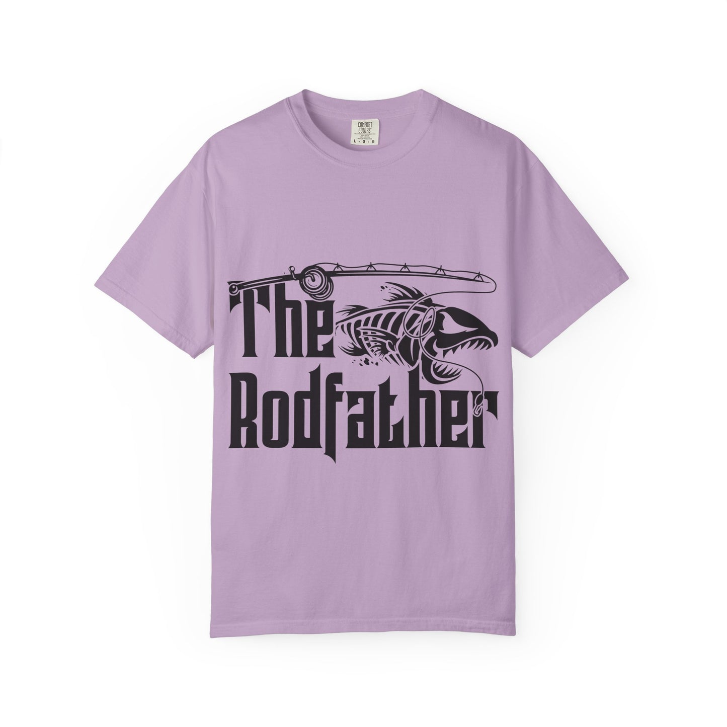 The Rodfather Fishing T-Shirt | Unisex Garment-Dyed Tee | Gift for Anglers, Fishing Trips, Father's Day, Casual Wear, Outdoor Adventures