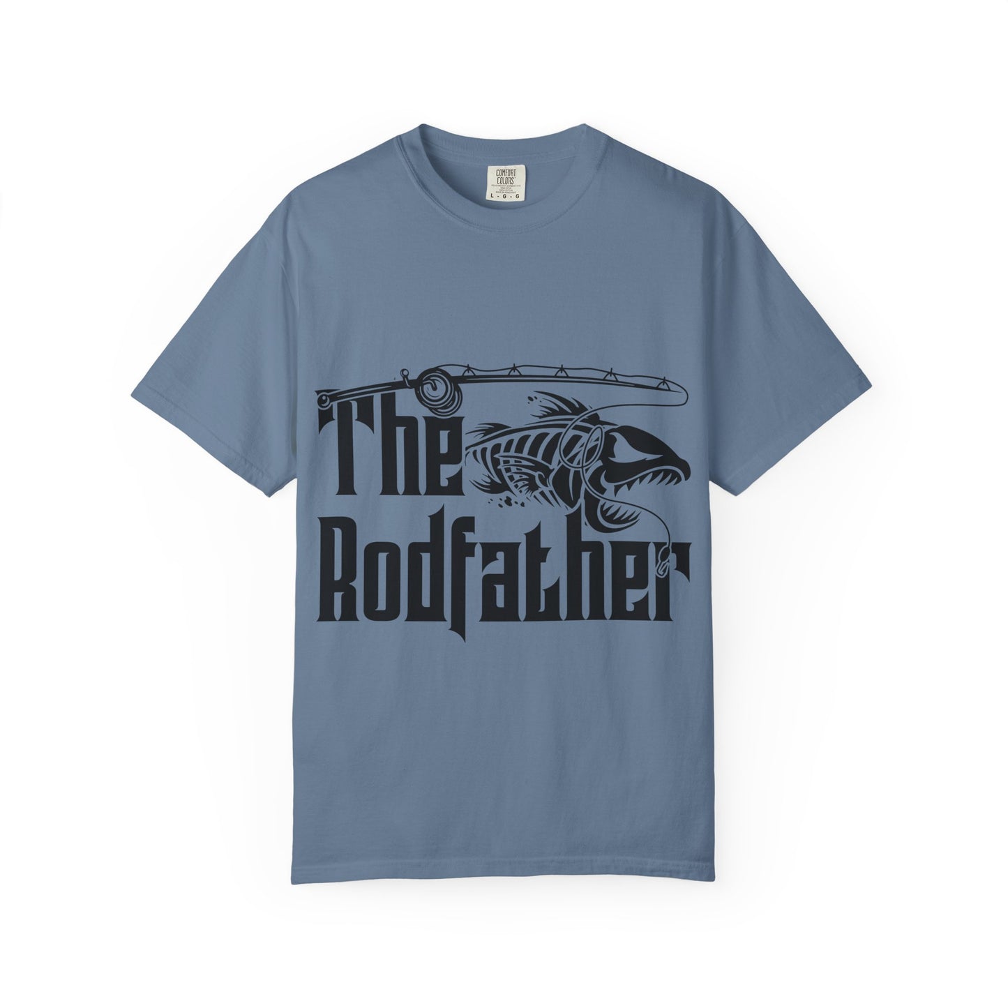 The Rodfather Fishing T-Shirt | Unisex Garment-Dyed Tee | Gift for Anglers, Fishing Trips, Father's Day, Casual Wear, Outdoor Adventures