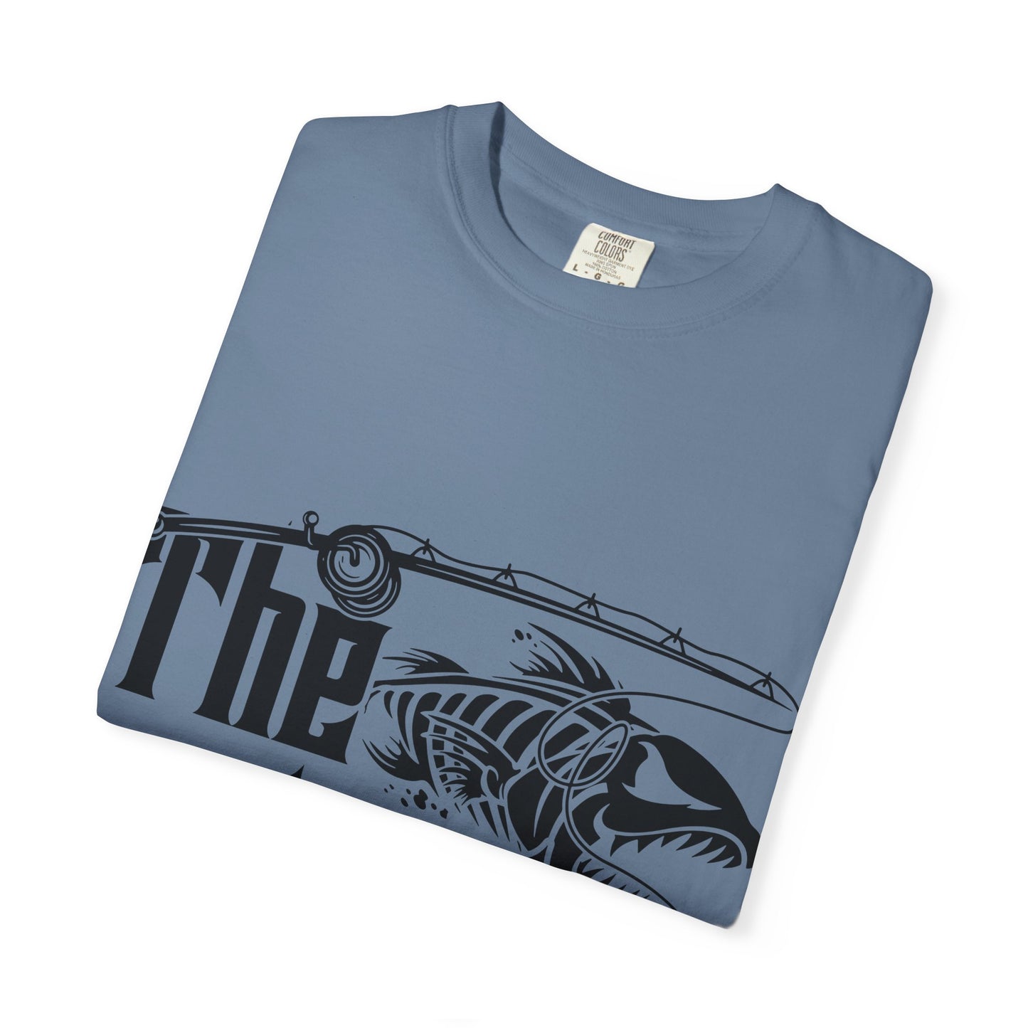 The Rodfather Fishing T-Shirt | Unisex Garment-Dyed Tee | Gift for Anglers, Fishing Trips, Father's Day, Casual Wear, Outdoor Adventures