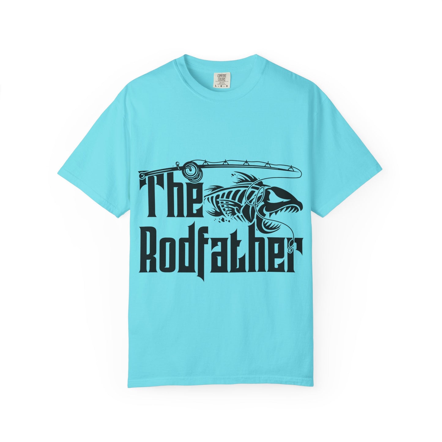 The Rodfather Fishing T-Shirt | Unisex Garment-Dyed Tee | Gift for Anglers, Fishing Trips, Father's Day, Casual Wear, Outdoor Adventures
