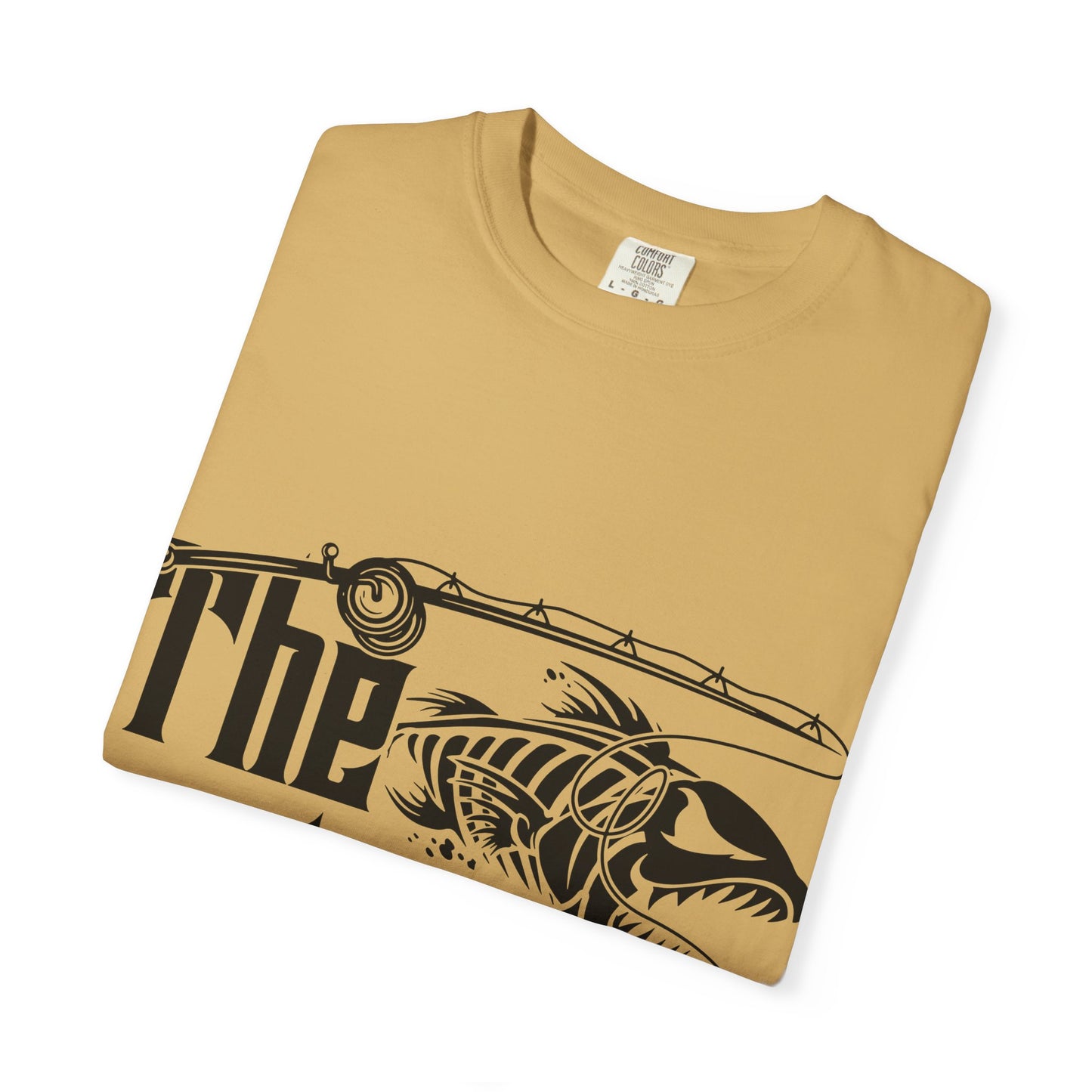 The Rodfather Fishing T-Shirt | Unisex Garment-Dyed Tee | Gift for Anglers, Fishing Trips, Father's Day, Casual Wear, Outdoor Adventures