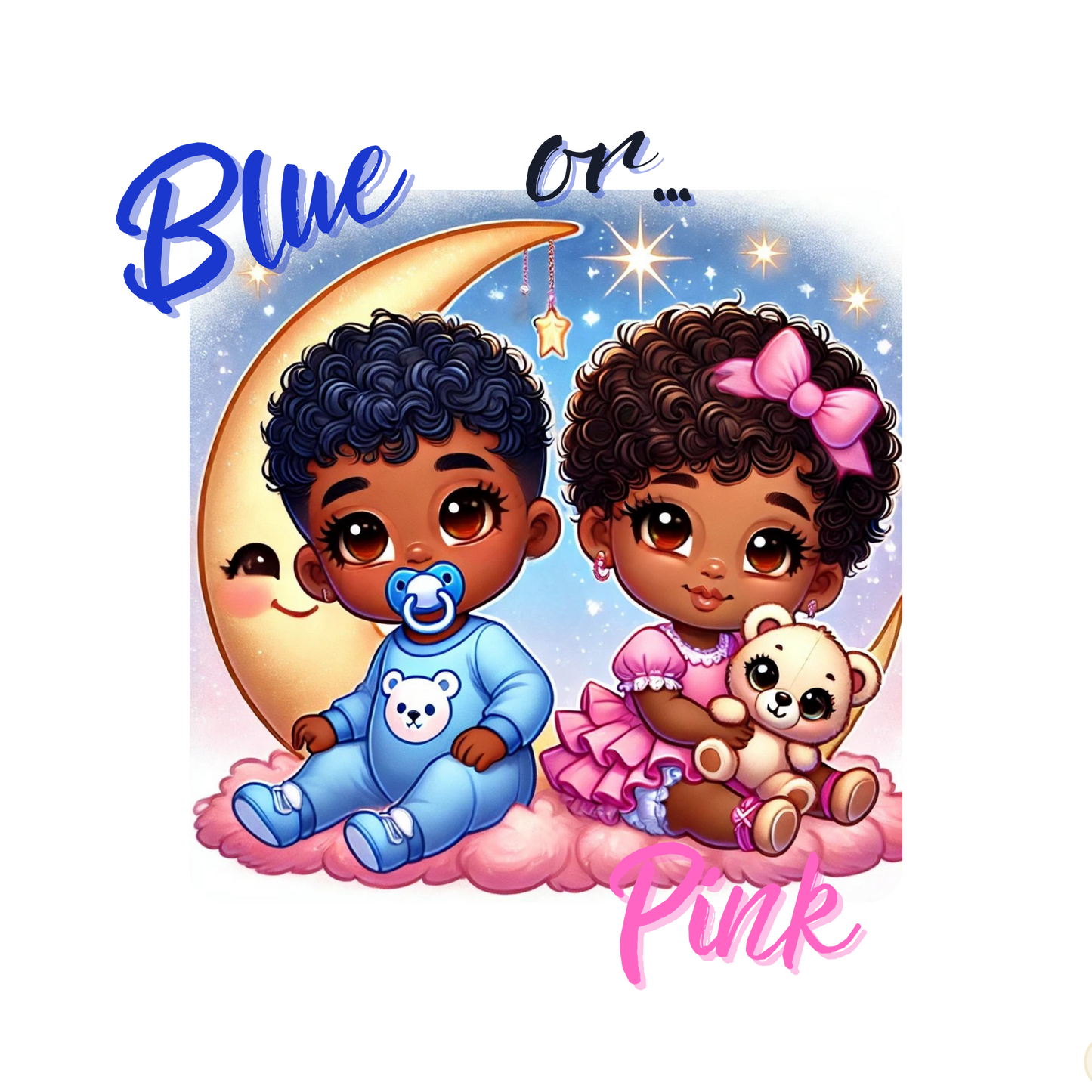 Cute Gender Reveal T-Shirt – Baby Boy & Girl Design, Soft Cotton Tee