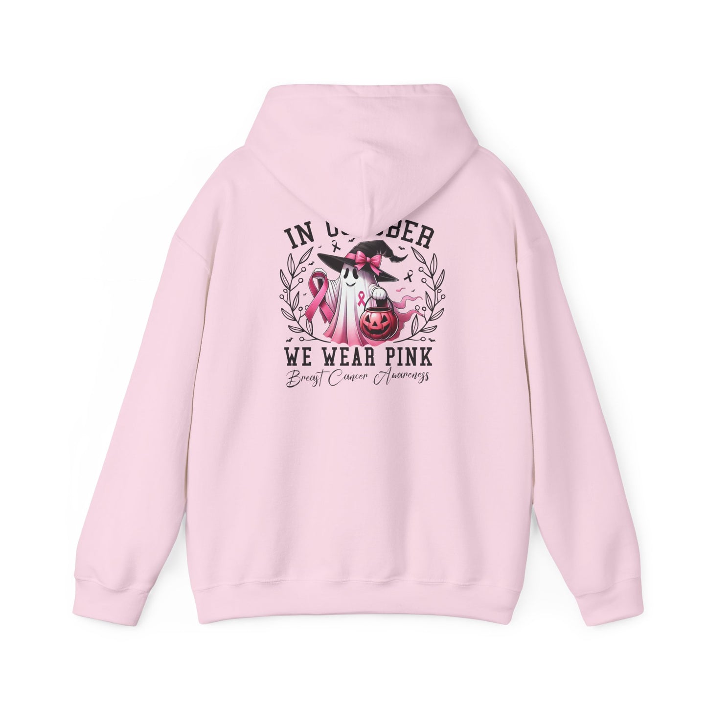 🎃 In October We Wear Pink | Breast Cancer Awareness Halloween Hoodie