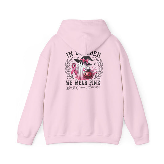 🎃 In October We Wear Pink | Breast Cancer Awareness Halloween Hoodie