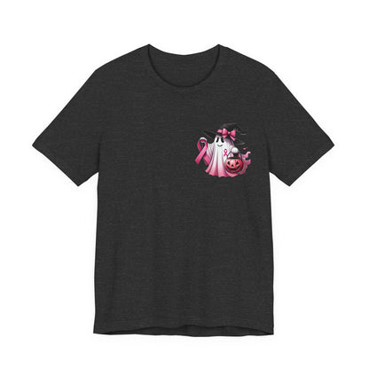 🎀 In October We Wear Pink | Breast Cancer Awareness Halloween Tee