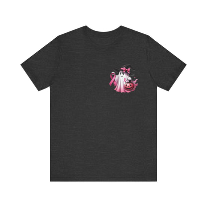 🎀 In October We Wear Pink | Breast Cancer Awareness Halloween Tee