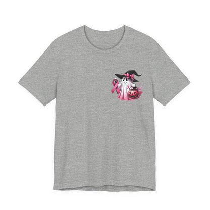 🎀 In October We Wear Pink | Breast Cancer Awareness Halloween Tee