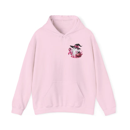 🎃 In October We Wear Pink | Breast Cancer Awareness Halloween Hoodie