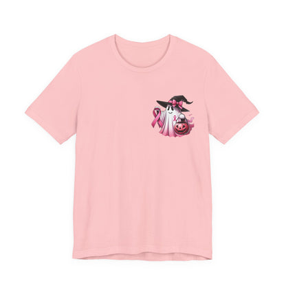 🎀 In October We Wear Pink | Breast Cancer Awareness Halloween Tee
