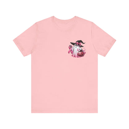 🎀 In October We Wear Pink | Breast Cancer Awareness Halloween Tee