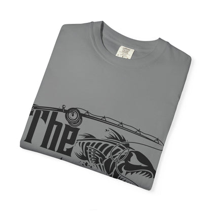 The Rodfather Fishing T-Shirt | Unisex Garment-Dyed Tee | Gift for Anglers, Fishing Trips, Father's Day, Casual Wear, Outdoor Adventures