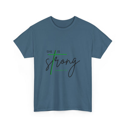 She Is Strong | Inspirational Women’s Empowerment Tee