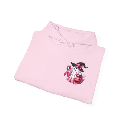 🎃 In October We Wear Pink | Breast Cancer Awareness Halloween Hoodie