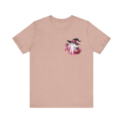 🎀 In October We Wear Pink | Breast Cancer Awareness Halloween Tee